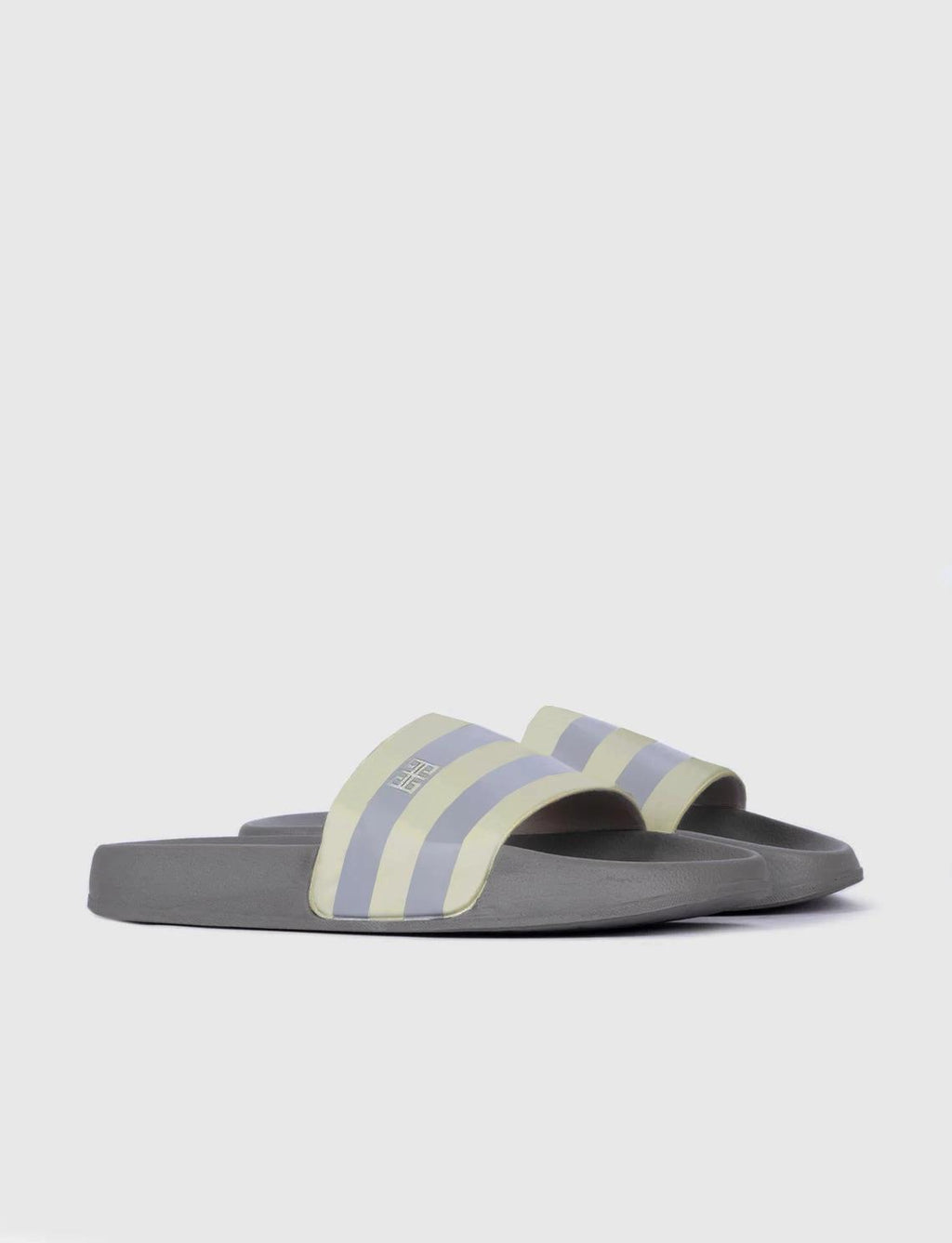 White - Grey Men's Slippers