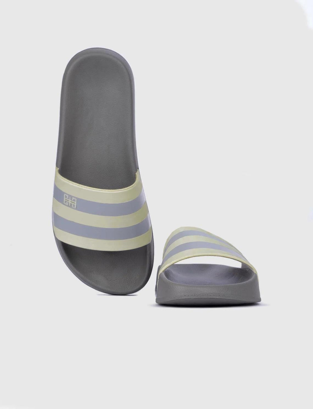 White - Grey Men's Slippers