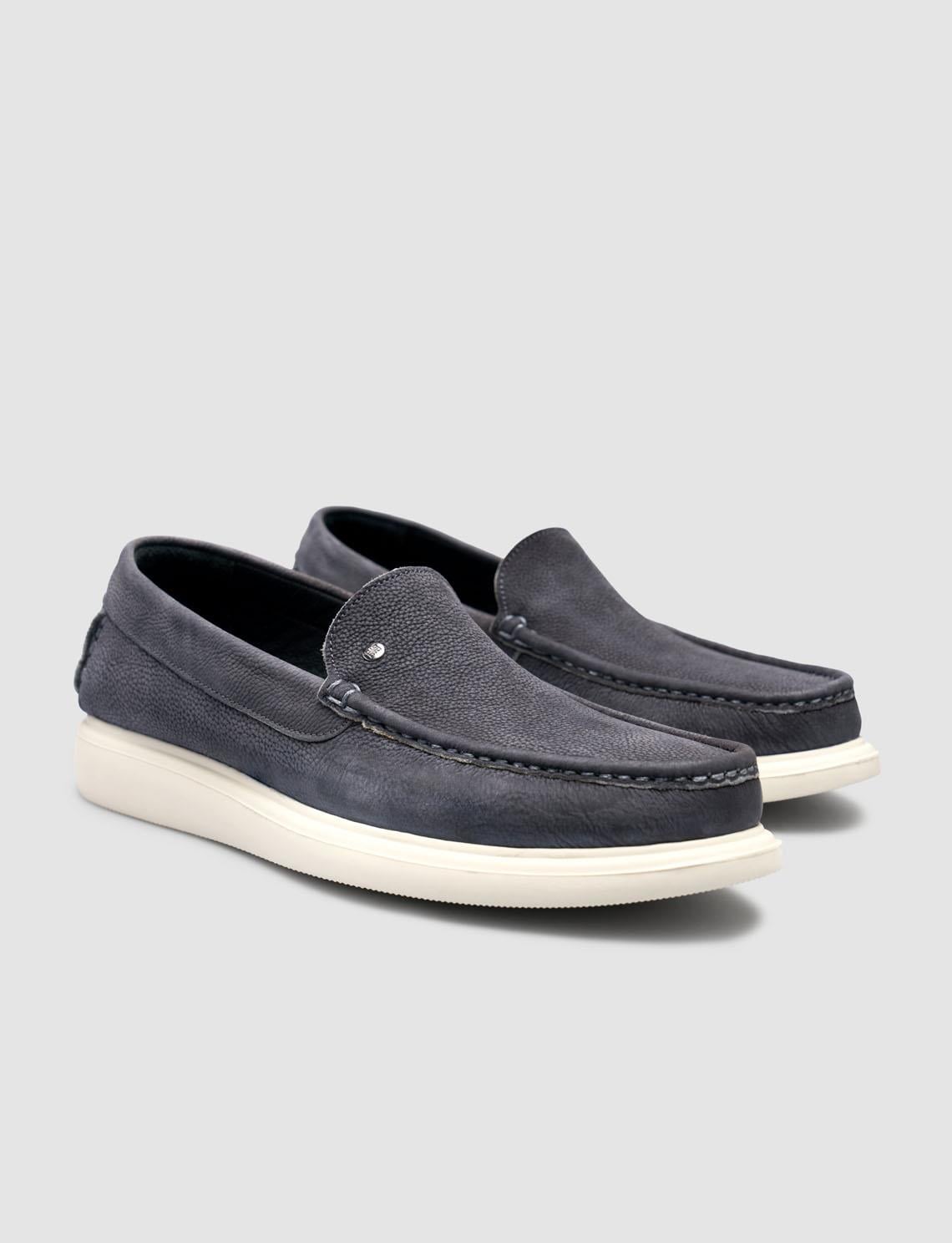 Smoked Nubuck Men's Loafer Shoes