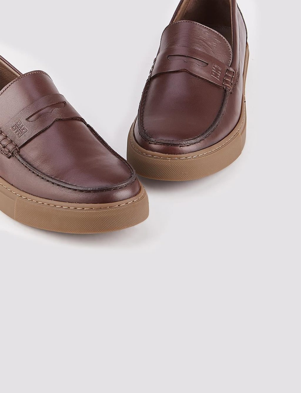 Men's Genuine Leather Winter Brown Loafer Shoes