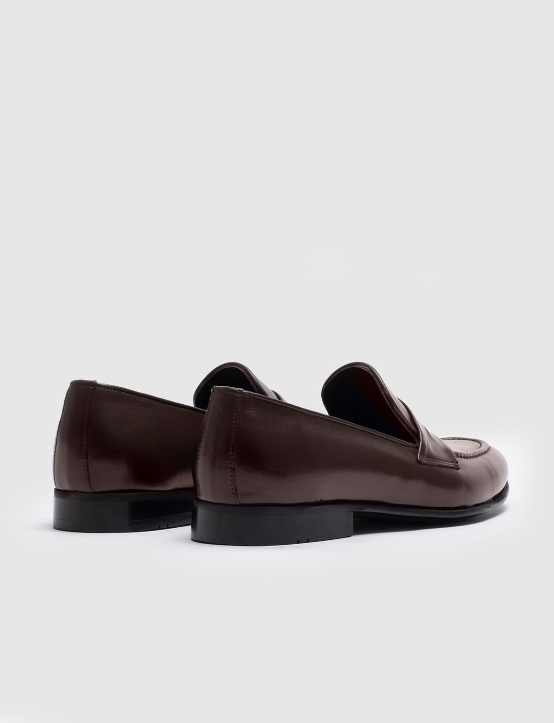Men's Genuine Leather Classic Brown Shoes