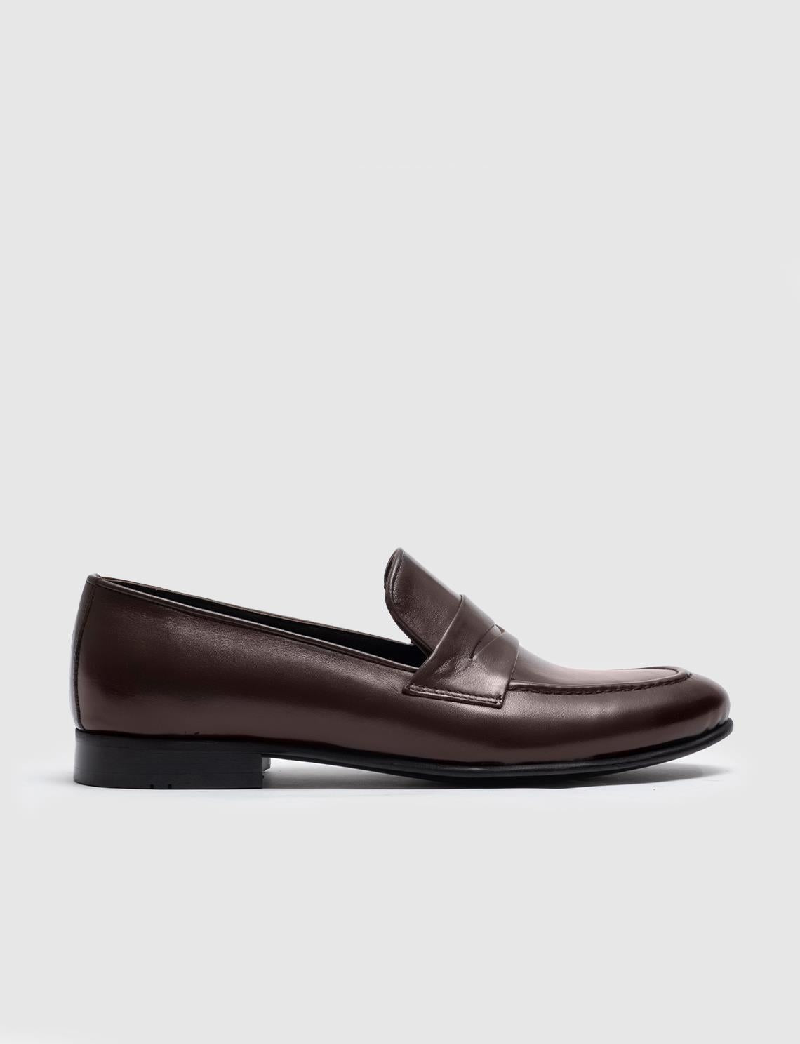 Men's Genuine Leather Classic Brown Shoes
