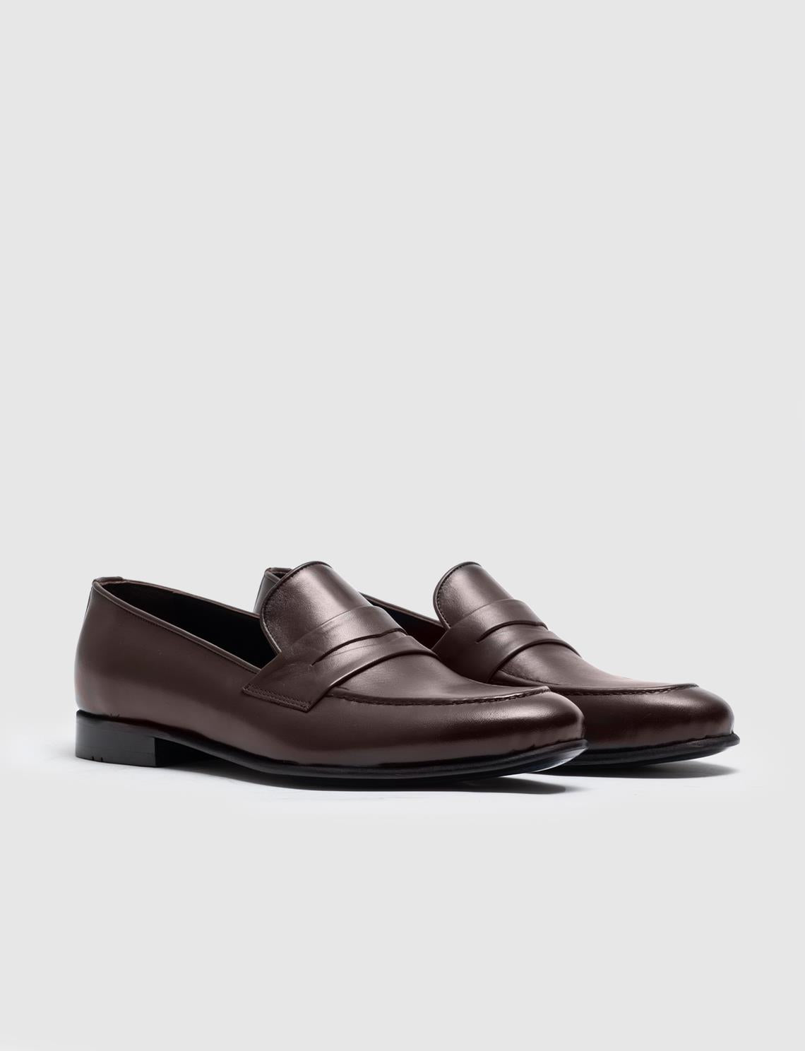 Men's Genuine Leather Classic Brown Shoes