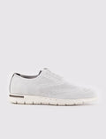 Men's Knitted Grey Lace-up Casual Shoes