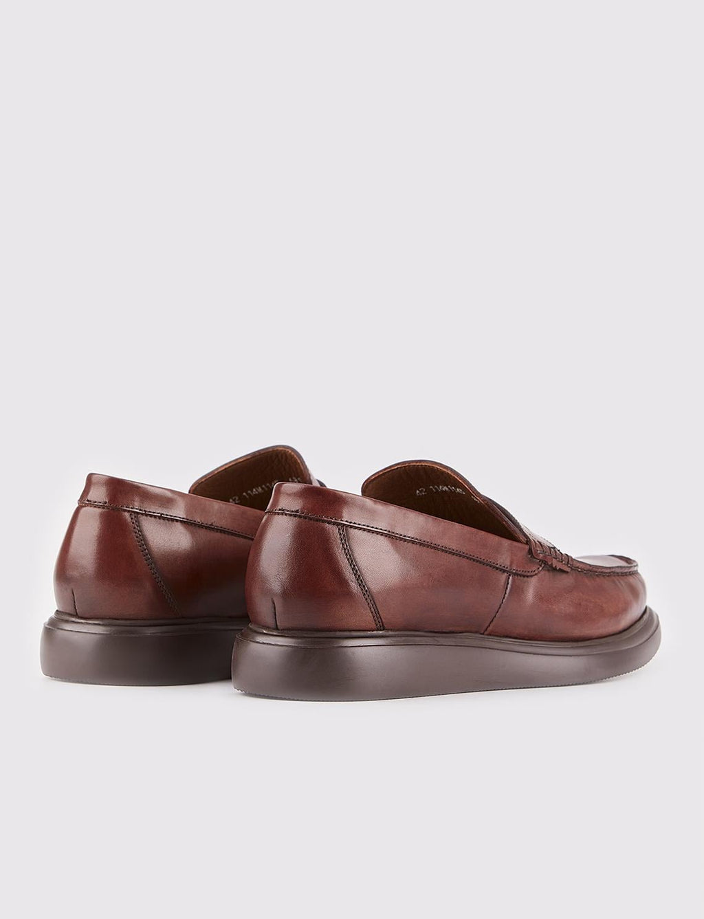 Genuine Leather Brown Men's Casual Shoes