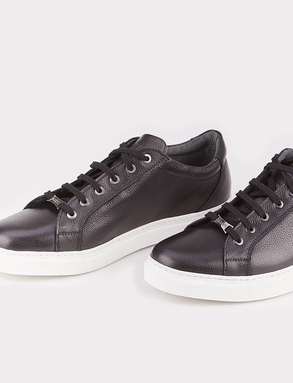 Genuine Leather Black Lace-up Men's Casual Shoes