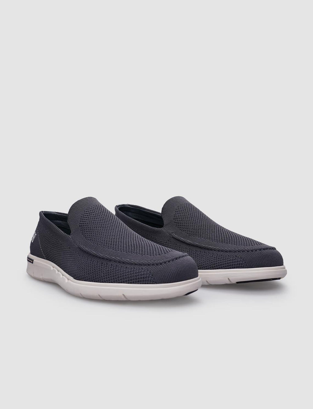 Grey Knitted Men's Casual Shoes