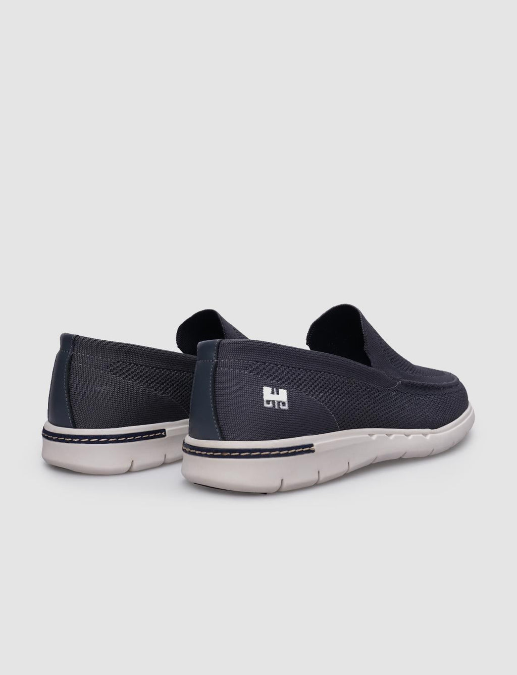 Grey Knitted Men's Casual Shoes
