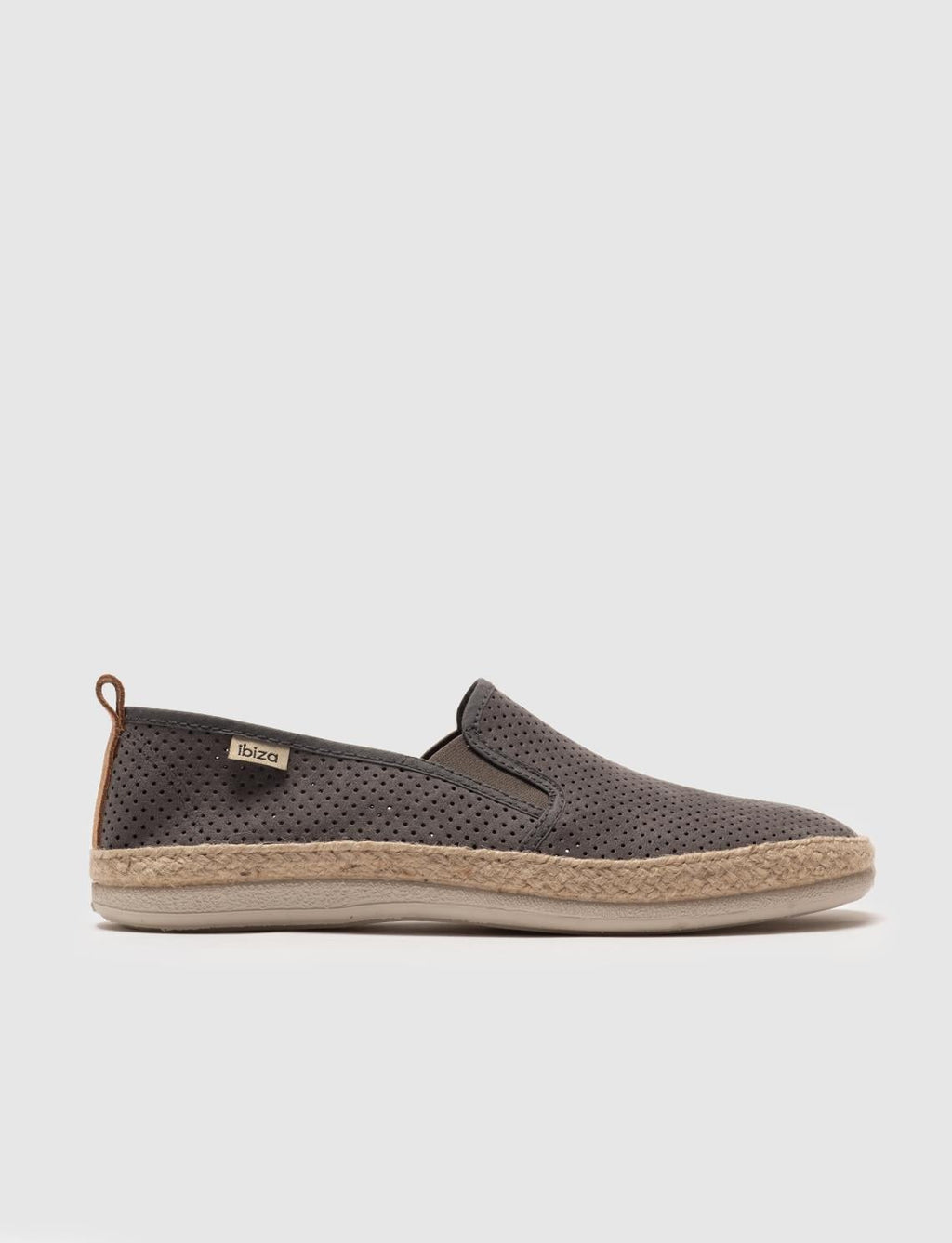 Grey Men's Casual Shoes with Woven Details
