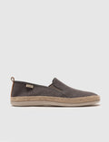 Grey Men's Casual Shoes with Woven Details