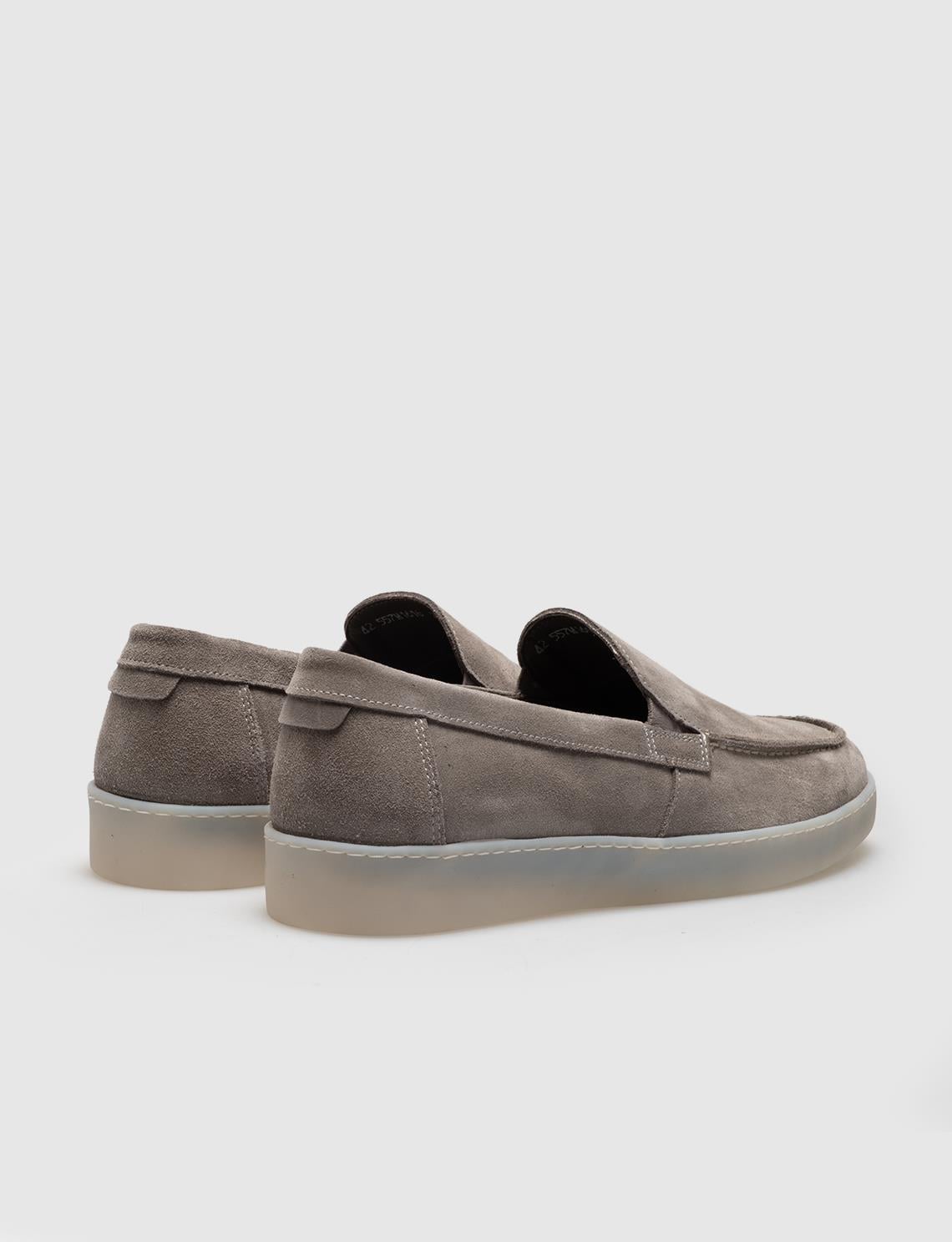 Genuine Leather Beige Suede Men's Casual Shoes