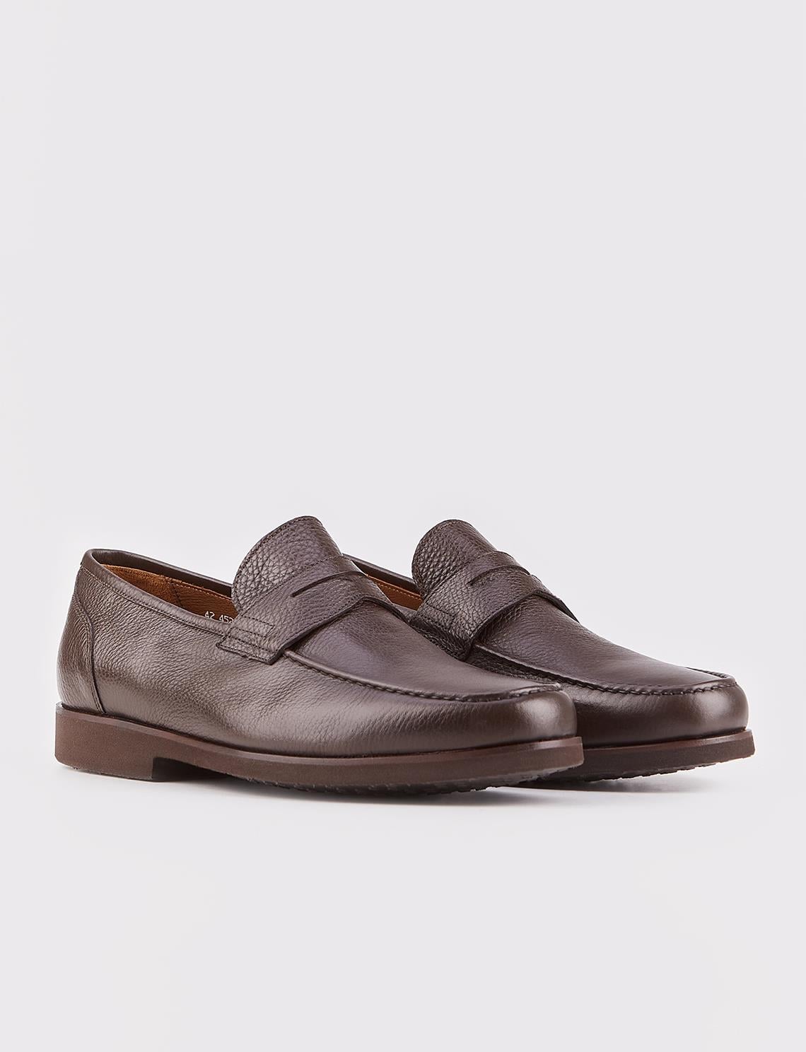 Genuine Leather EVA Sole Brown Men's Casual Shoes