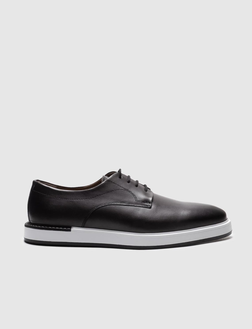 Genuine Leather Grey Lace-up Men's Casual Shoes