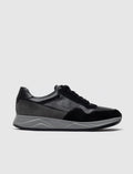 Genuine Leather Grey Suede Lace-up Men's Athletic Shoes
