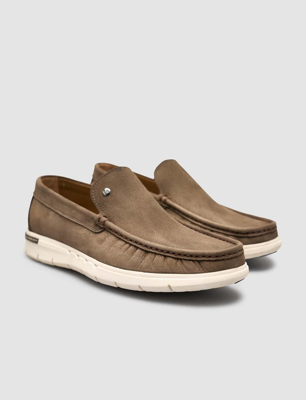 Genuine Leather Khaki Men's Casual Loafer