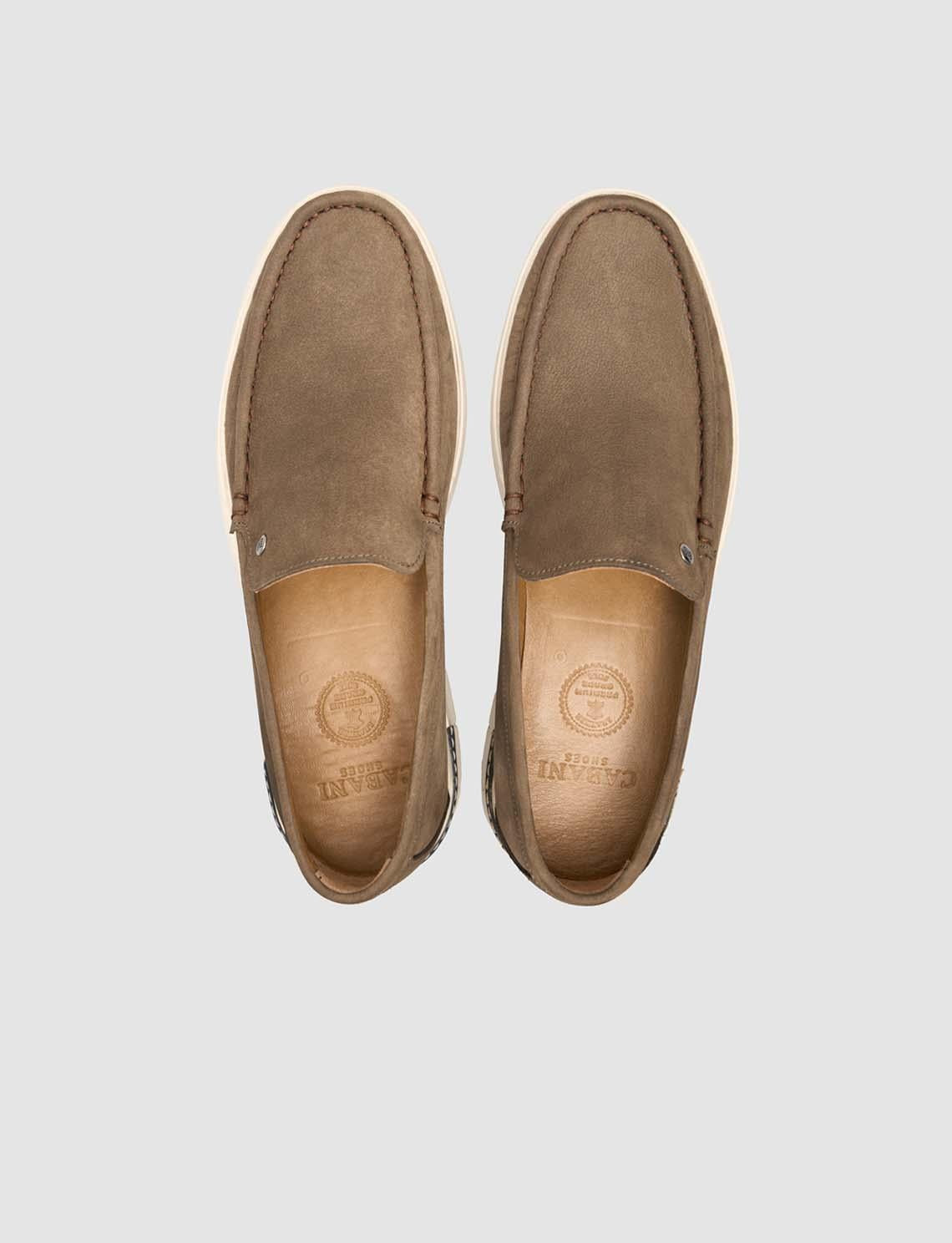 Genuine Leather Khaki Men's Casual Loafer