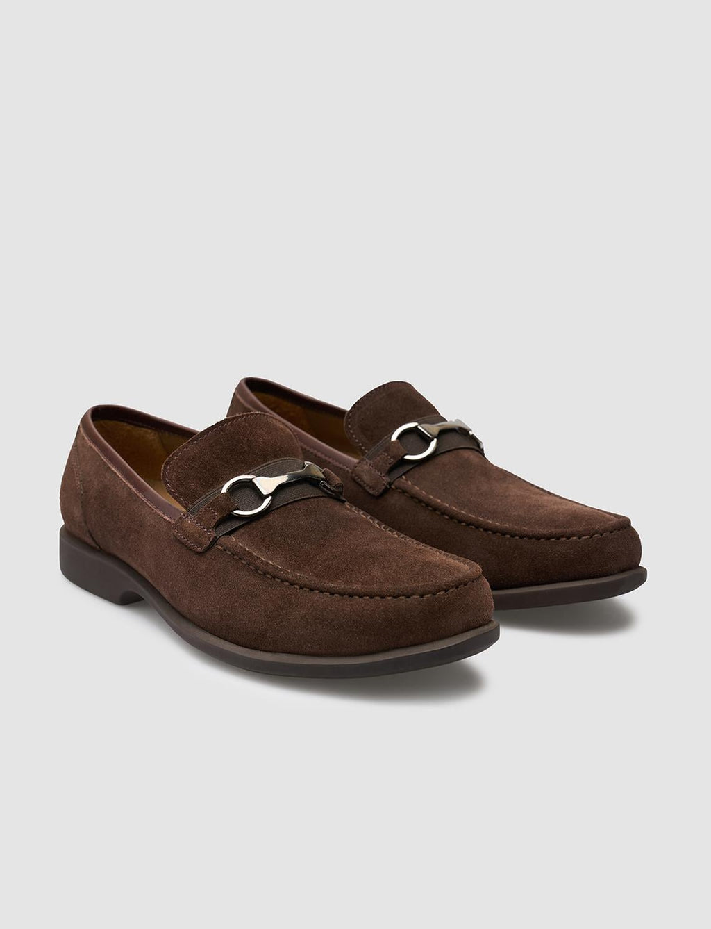 Genuine Leather Brown Suede Men's Casual Shoes