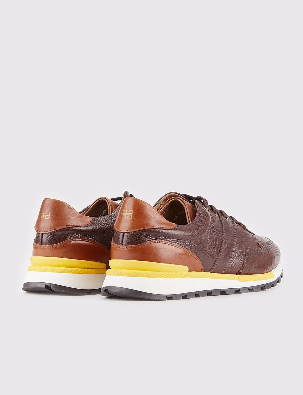 Genuine Leather Brown Lace-up Men's Casual Shoes