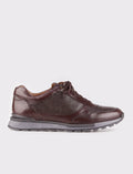 Genuine Leather Upholstered Lace-up Men's Casual Shoes