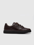 Genuine Leather Brown Lace-up Men's Athletic Shoes