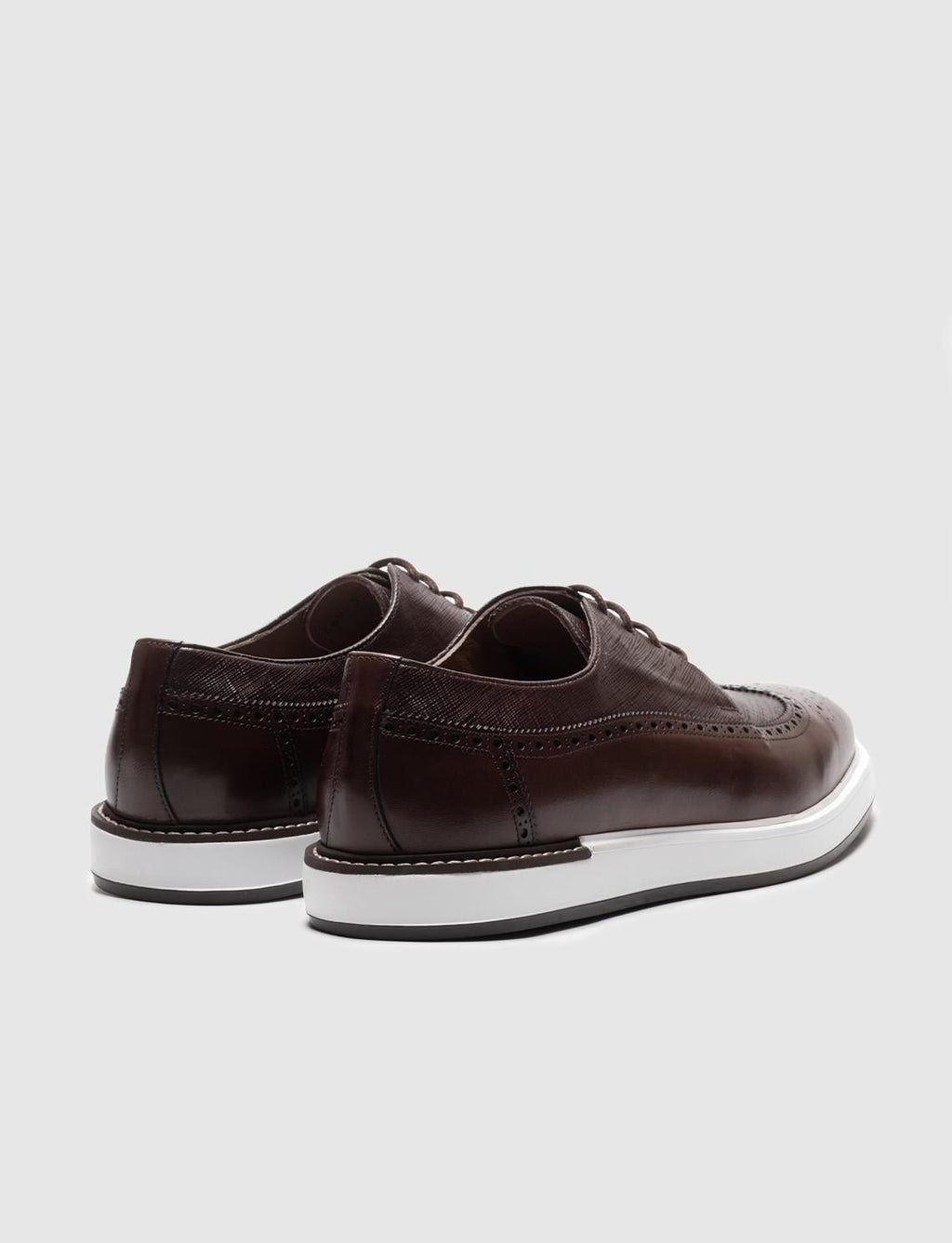 Genuine Leather Brown Lace-up Men's Casual Shoes