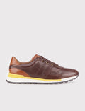 Genuine Leather Brown Lace-up Men's Casual Shoes