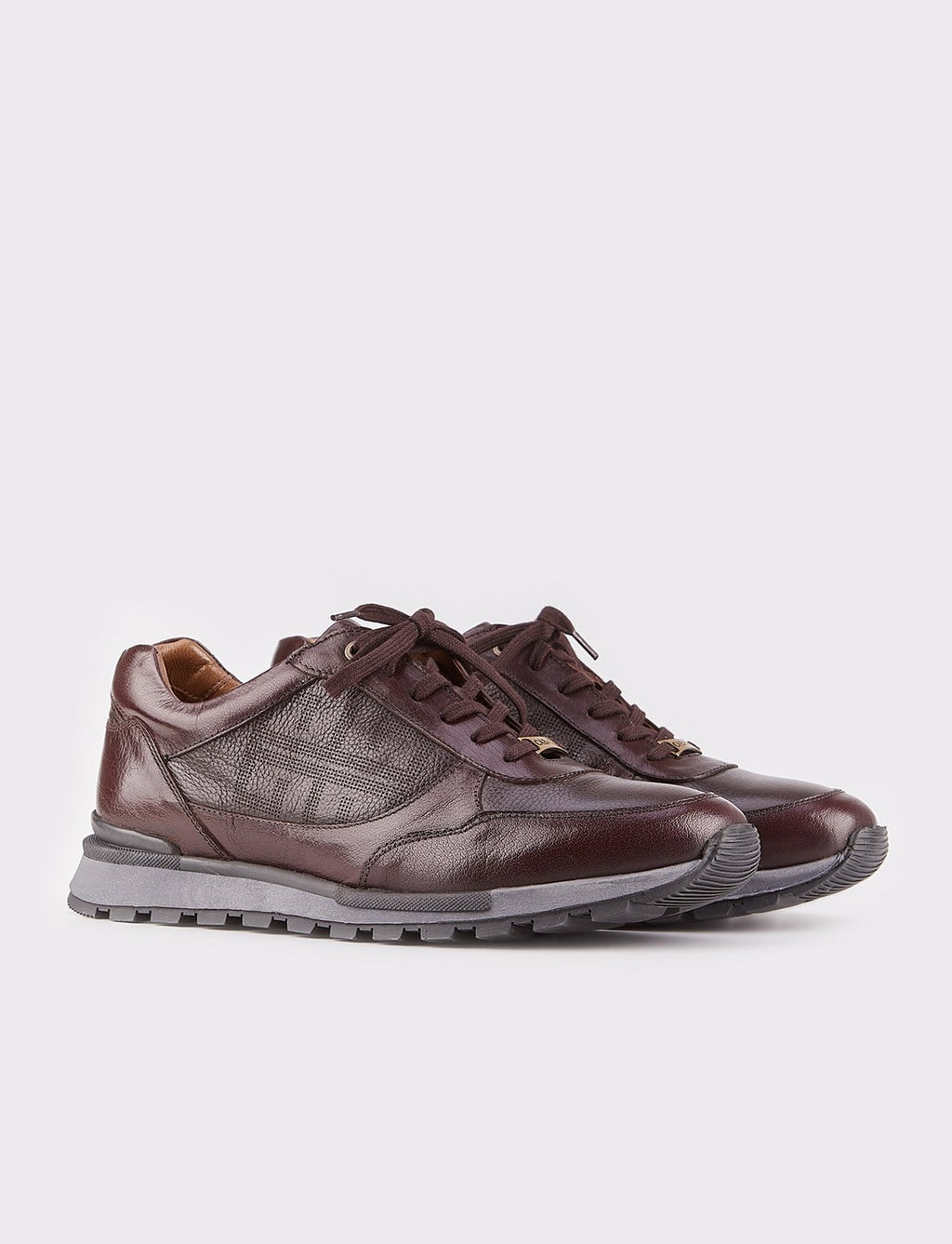 Genuine Leather Upholstered Lace-up Men's Casual Shoes