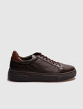 Genuine Leather Brown Lace-up Men's Casual Shoes
