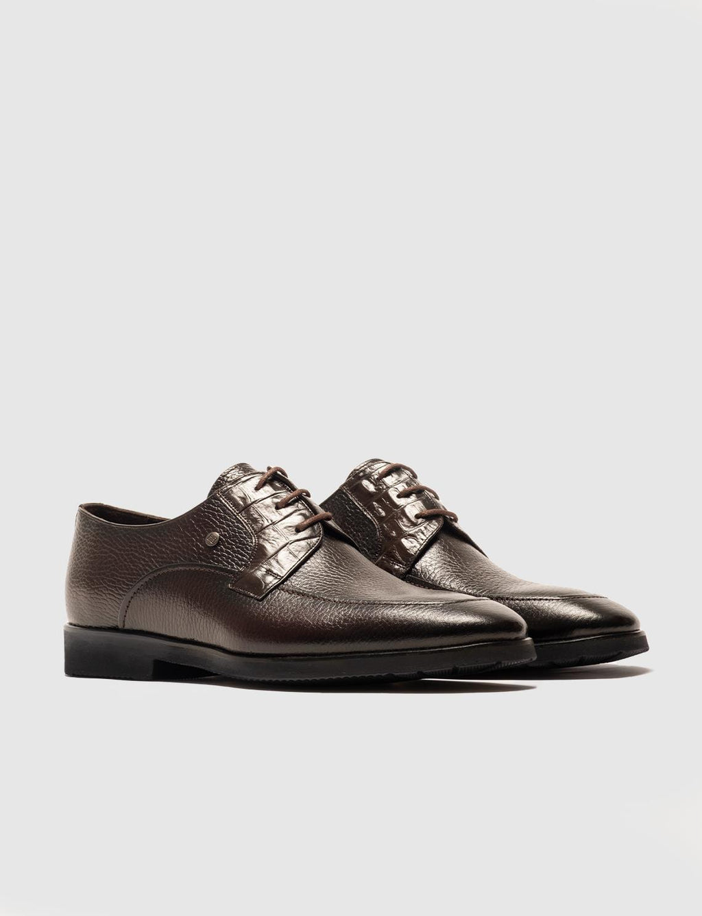 Genuine Leather Brown Lace-up Men's Classic Shoes