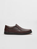 Genuine Leather Brown Men's Casual Shoes