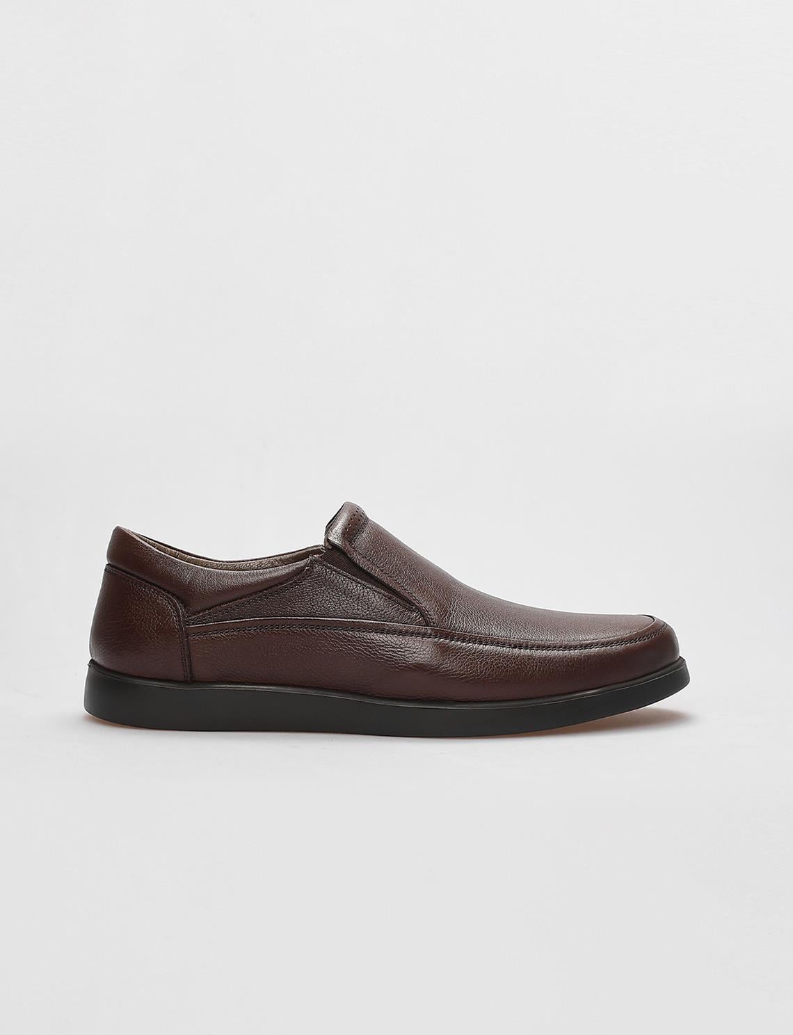 Genuine Leather Brown Men's Casual Shoes