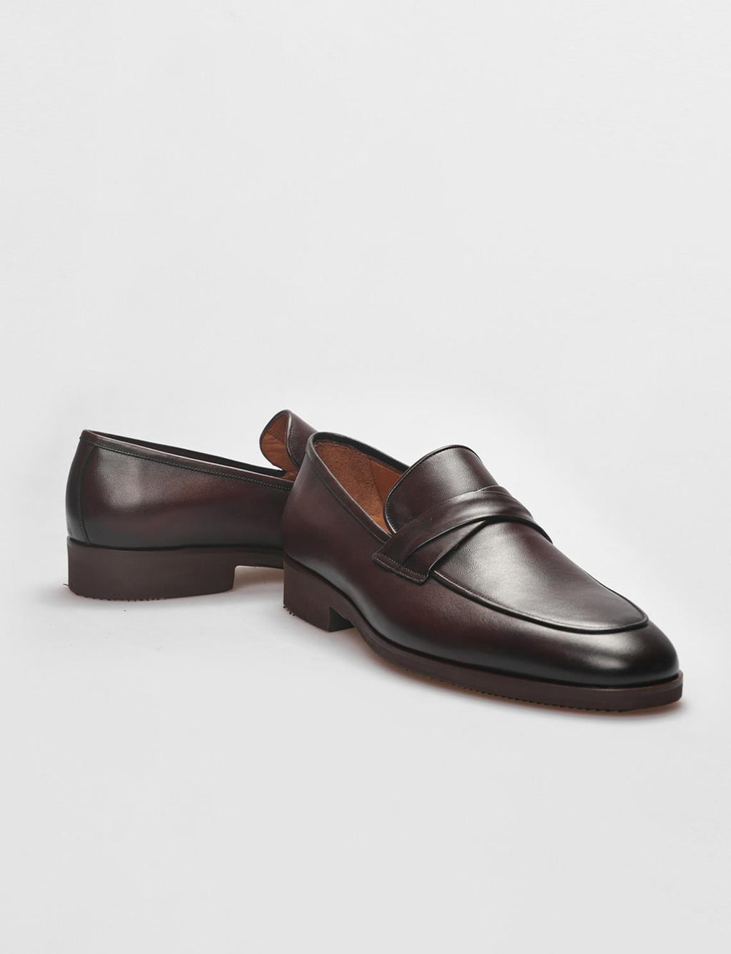 Genuine Leather Brown Men's Classic Shoes