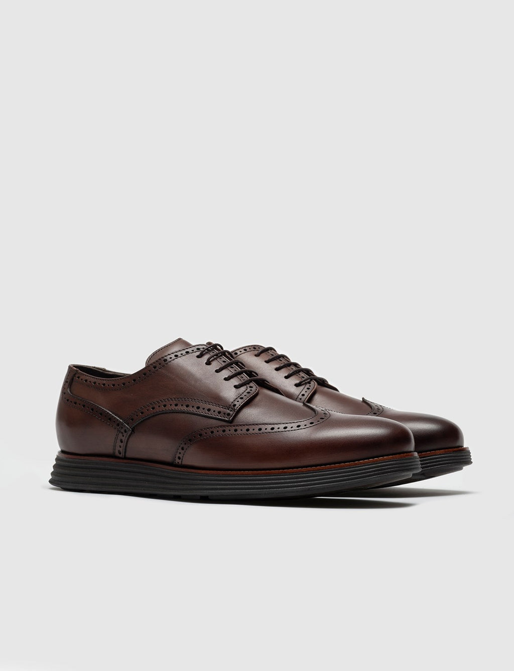 Genuine Leather Brown Lace-up Men's Casual Shoes