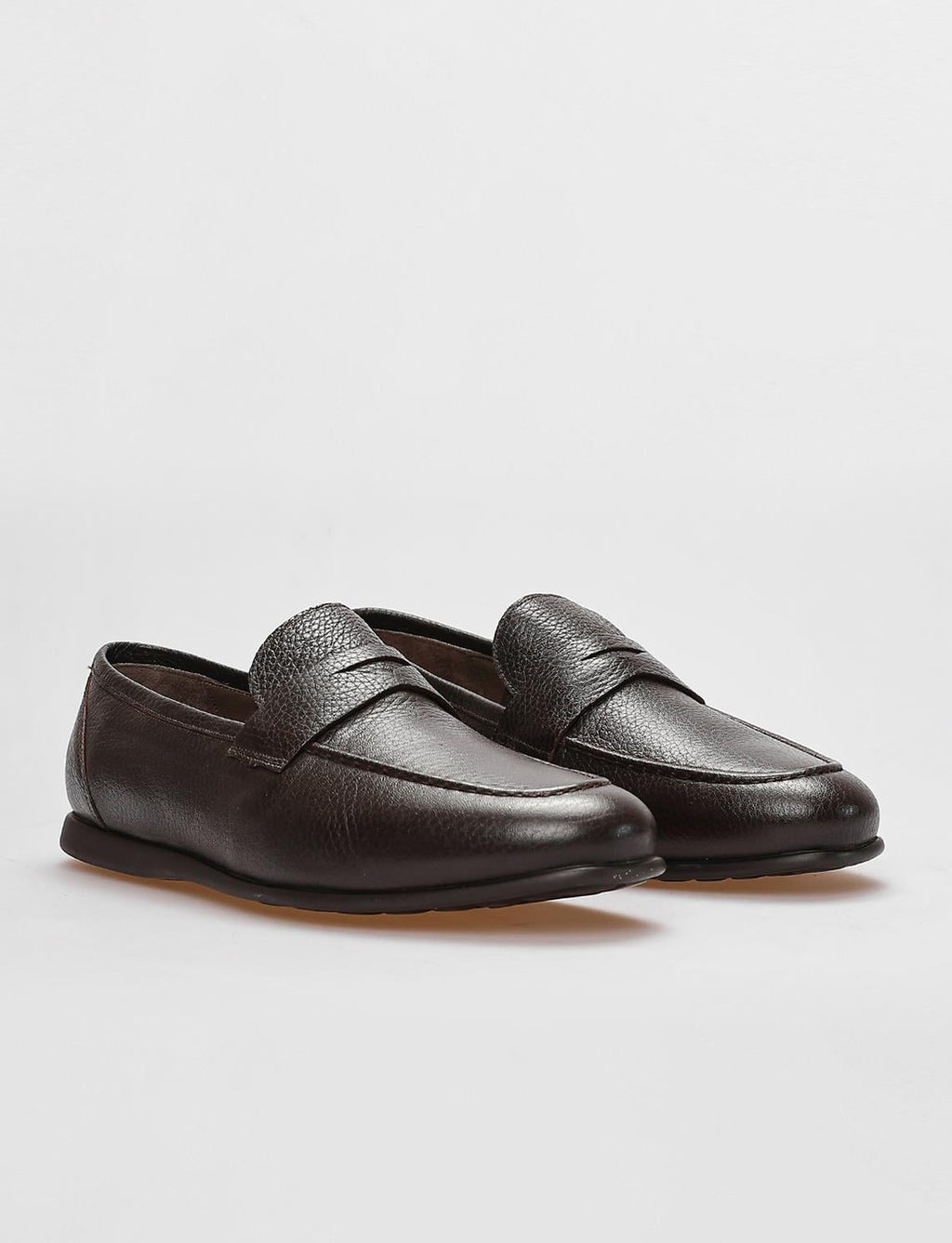 Genuine Leather Brown Men's Casual Shoes