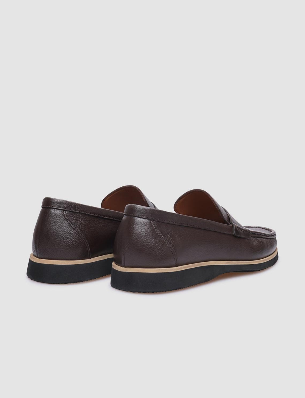 Genuine Leather Brown Men's Casual Shoes