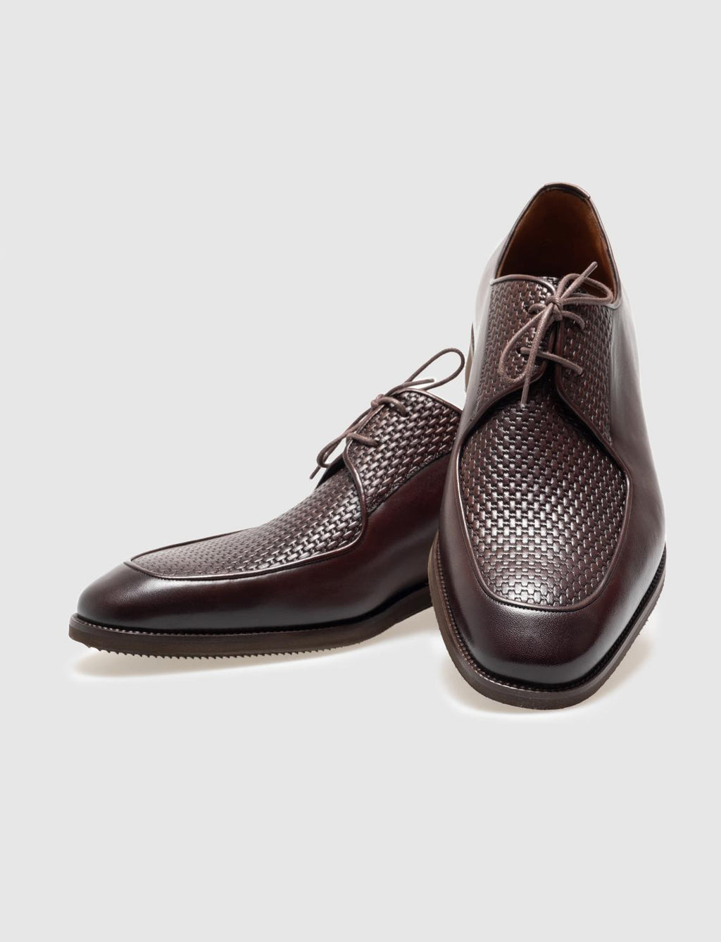 Genuine Leather Brown Lace-up Men's Classic Shoes