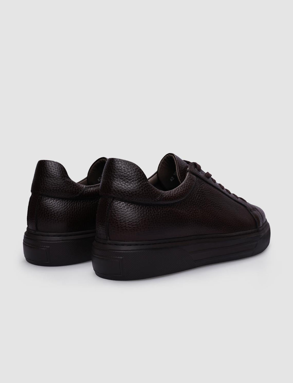 Genuine Leather Brown Lace-up Men's Sneaker