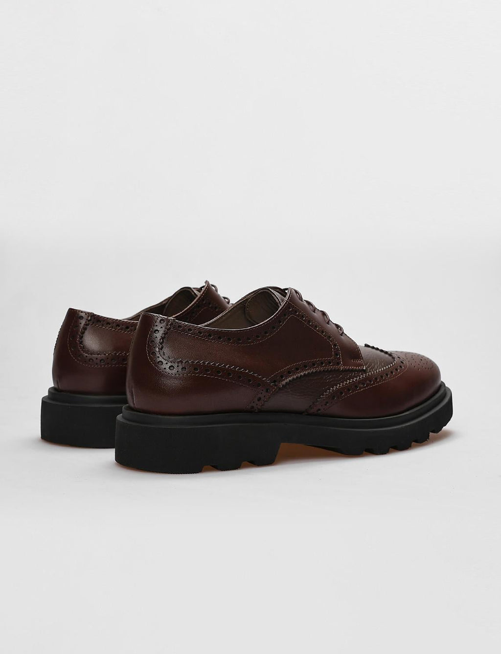 Genuine Leather Brown Lace-up Men's Casual Shoes
