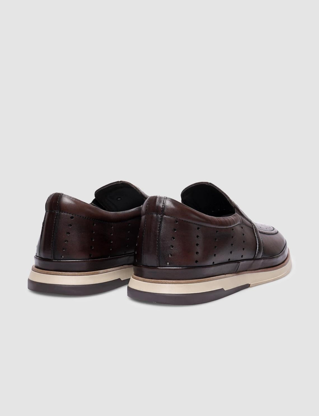 Genuine Leather Brown Men's Casual Shoes