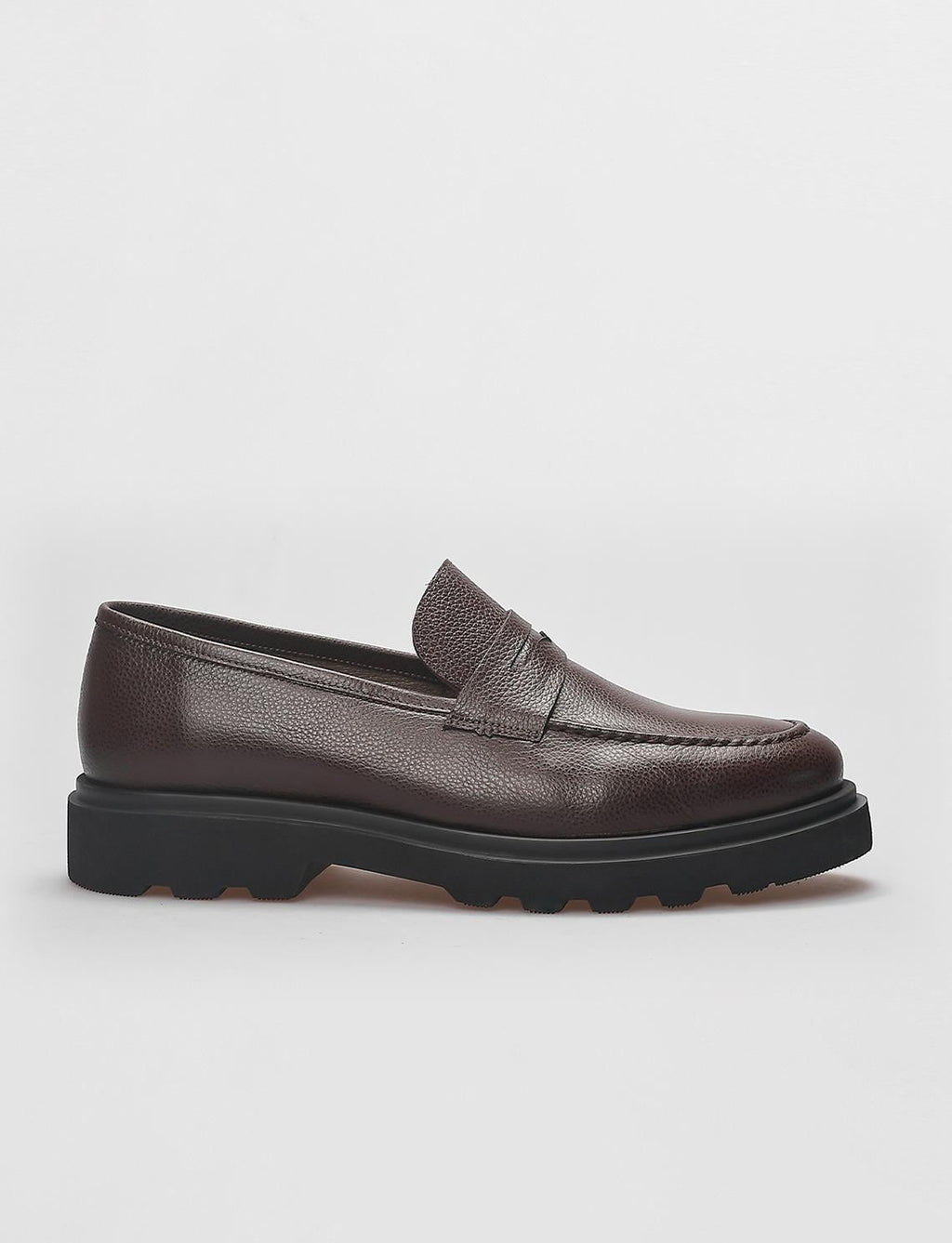 Genuine Leather Brown Men's Casual Shoes