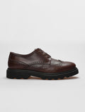 Genuine Leather Brown Lace-up Men's Casual Shoes