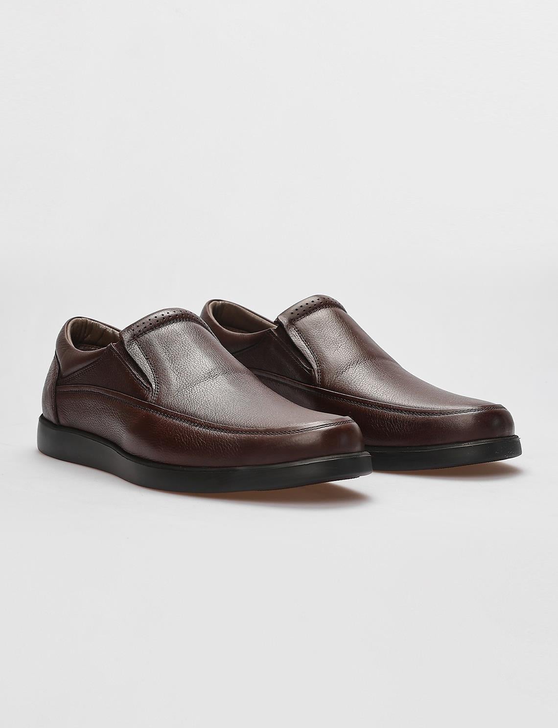 Genuine Leather Brown Men's Casual Shoes