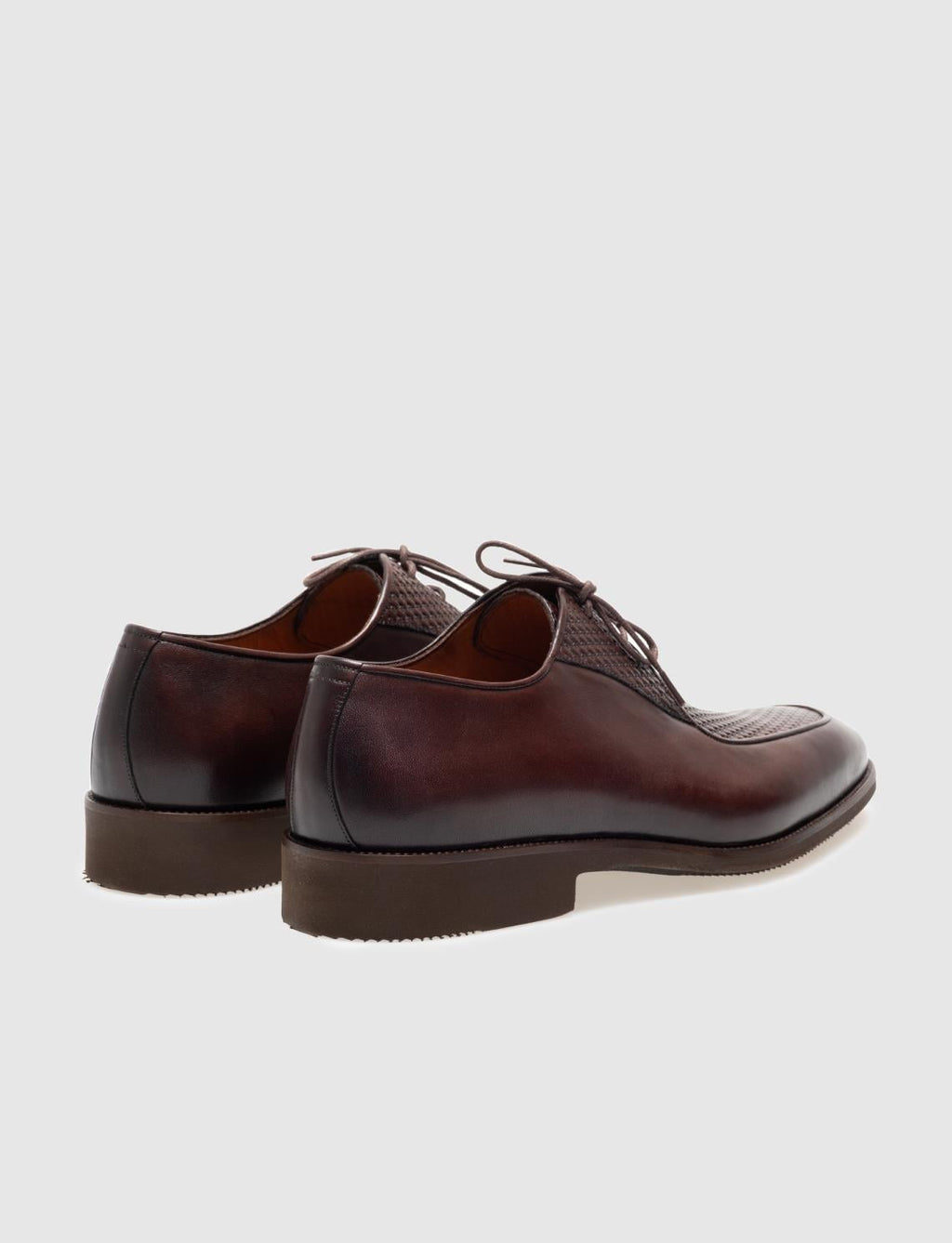 Genuine Leather Brown Lace-up Men's Classic Shoes