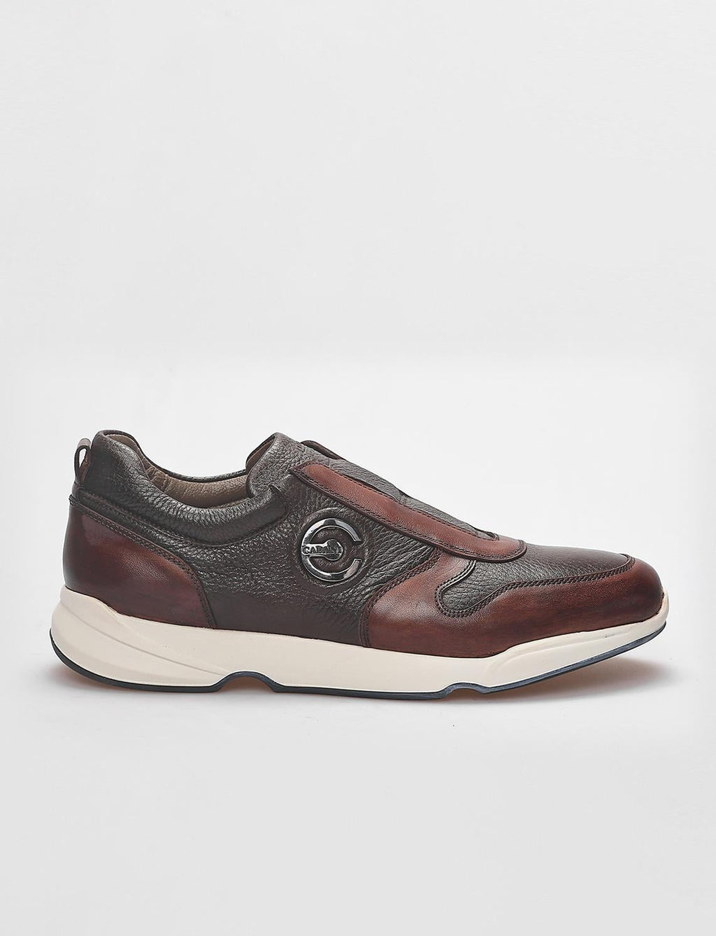 Genuine Leather Light Brown Men's Athletic Shoes
