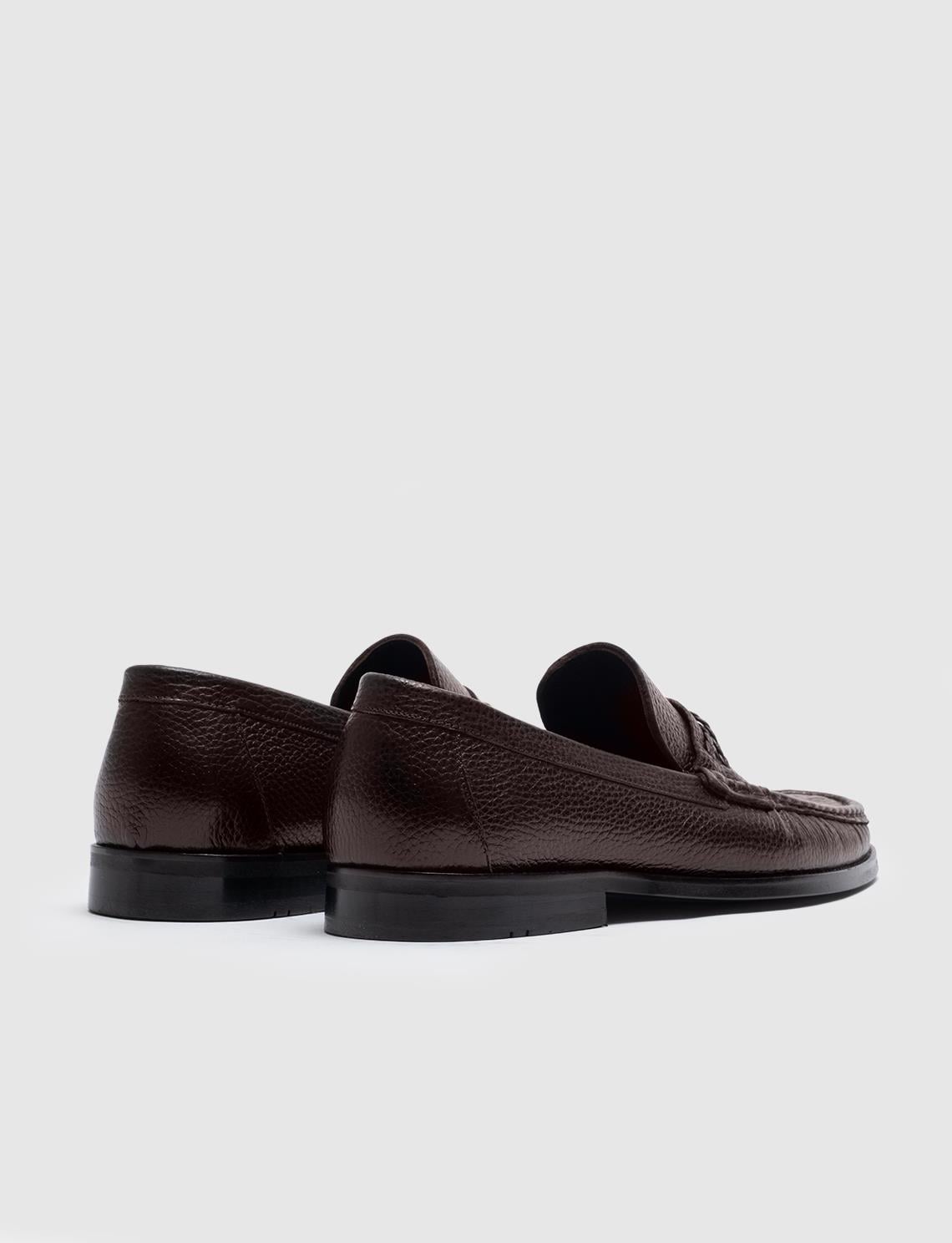 Genuine Leather Brown Men's Casual Shoes