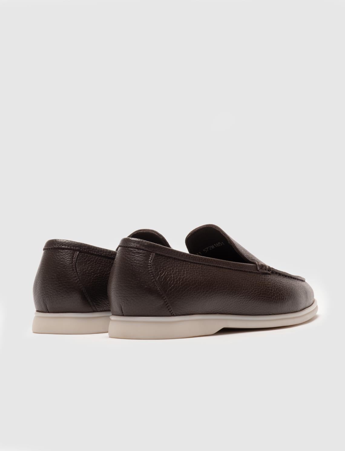 Genuine Leather Brown Men's Casual Shoes