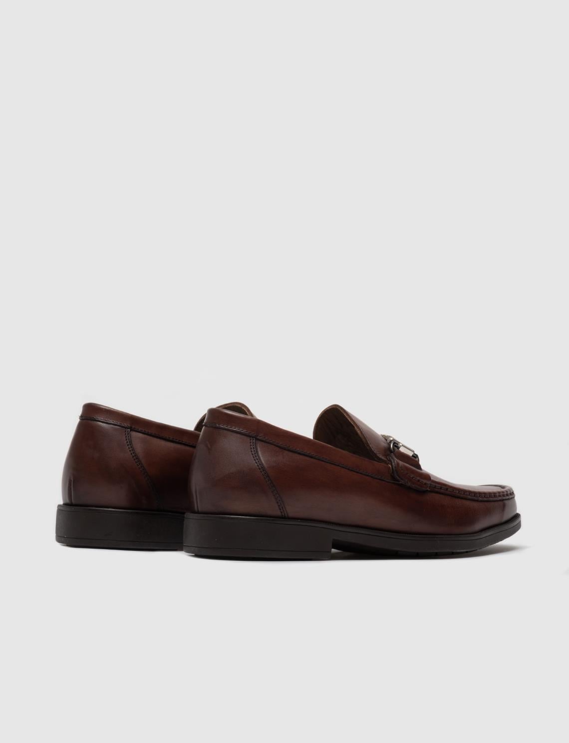 Genuine Leather Brown Men's Casual Shoes