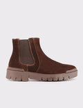Genuine Leather Brown Men's Casual Boots