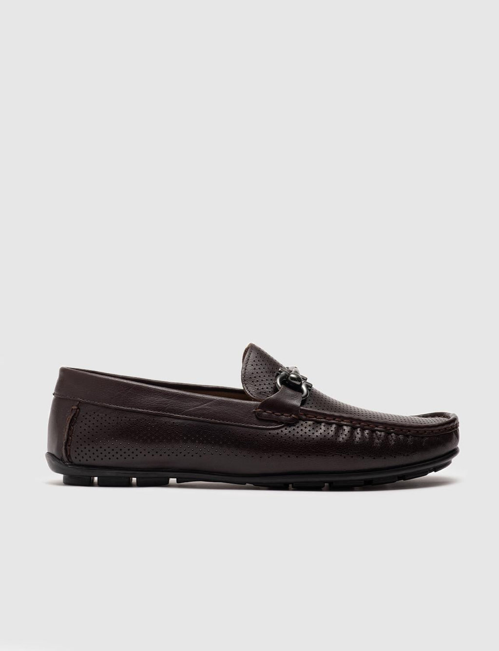 Genuine Leather Dark Brown Men's Loafer