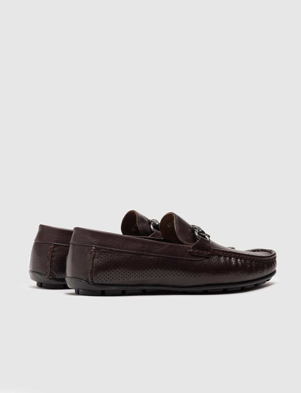 Genuine Leather Dark Brown Men's Loafer